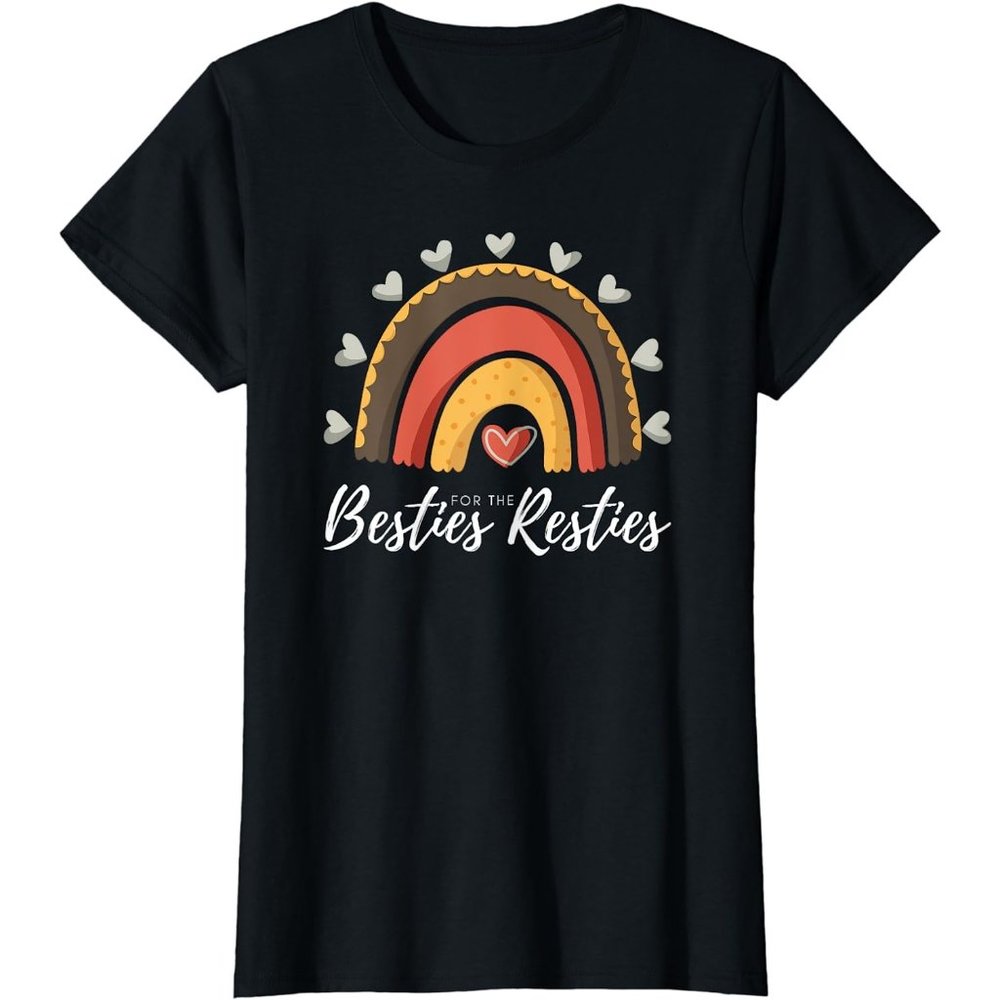Besties For The Resties Boho Rainbow Matching Mommy and Me T-Shirt